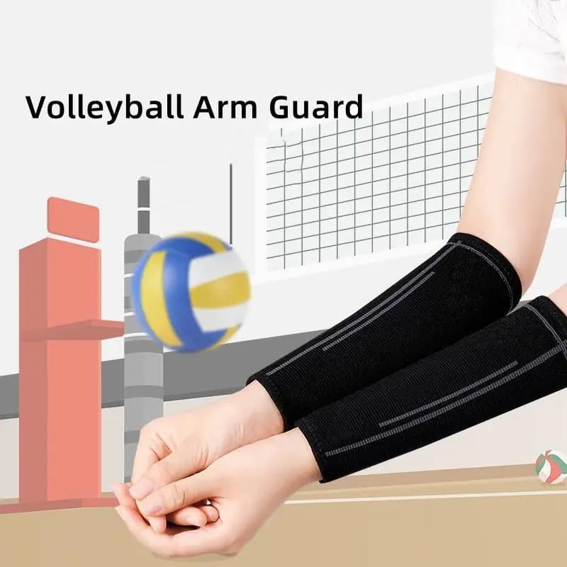 1 paio di maniche da pallavolo, maniche a compressione per avambraccio, per donna, uomo, polsino sportivo, protezione del braccio, supporto per protezione del polso