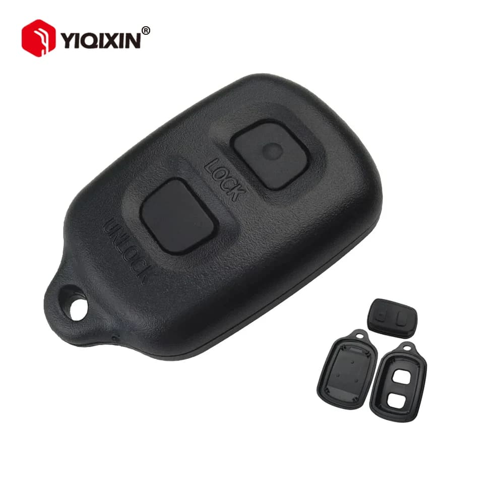 YIQIXIN 2 buttons for Toyota RAV4 Corolla 1998-1999 protective case for car key spare distance Fob
