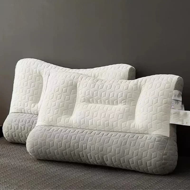 Cuscino Ortopedico Massaggiante Cervicale per Riparazione e Supporto del Collo, Ideale per Dormire, per Camera da Letto, Hotel e Arredamento Casa