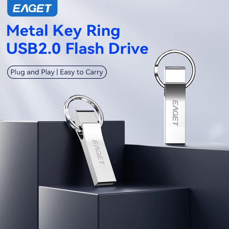 EAGET U5 Mini Chiavetta USB Pendrive Memoria Flash Disponibile in 64GB/32GB/16GB Micro Metal USB2.0