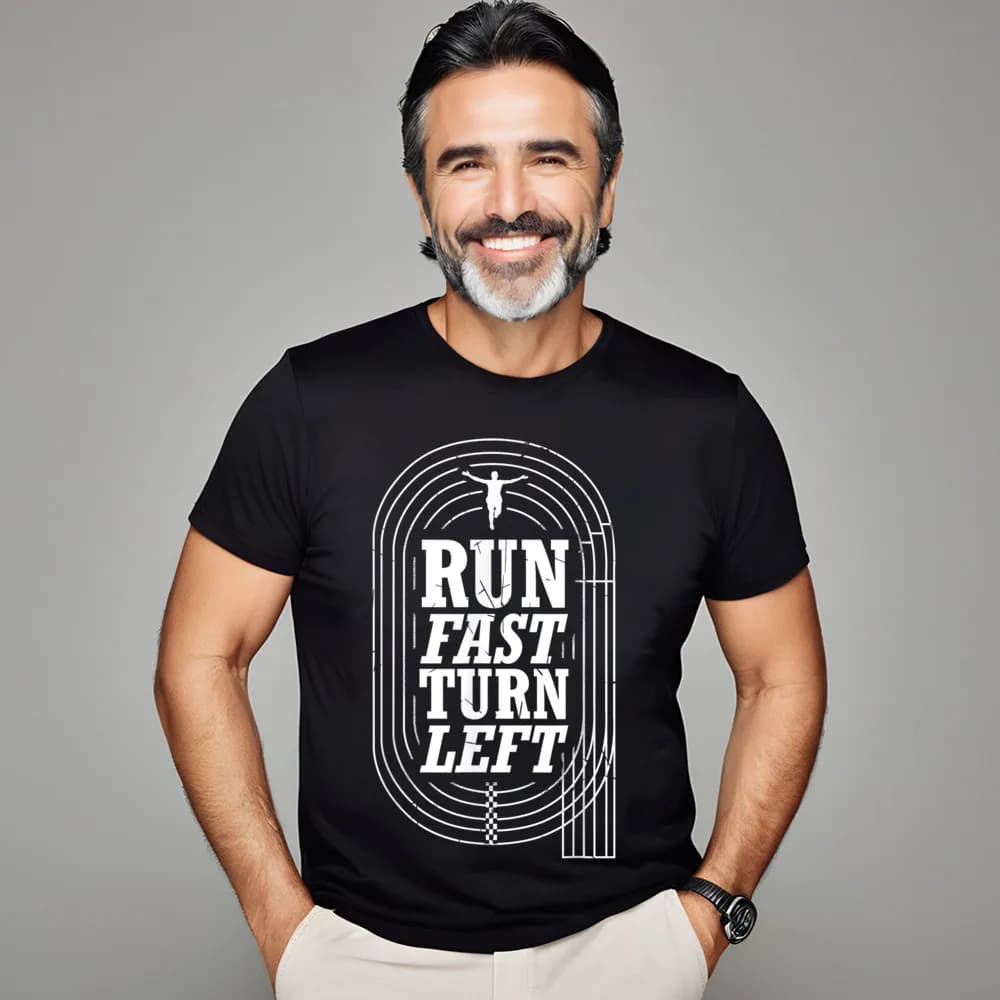Tops & Tees Funny Track and Field Design Lovers Day Funny Vintage Short Sleeve Pure Cotton O-Neck Mans Tshirts Vintage T-Shirt