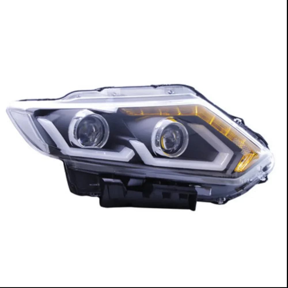 Coppia di fari a LED allo xeno per auto per Nissan x-trail 2014-16 DRL luce di marcia diurna indicatore di direzione faro