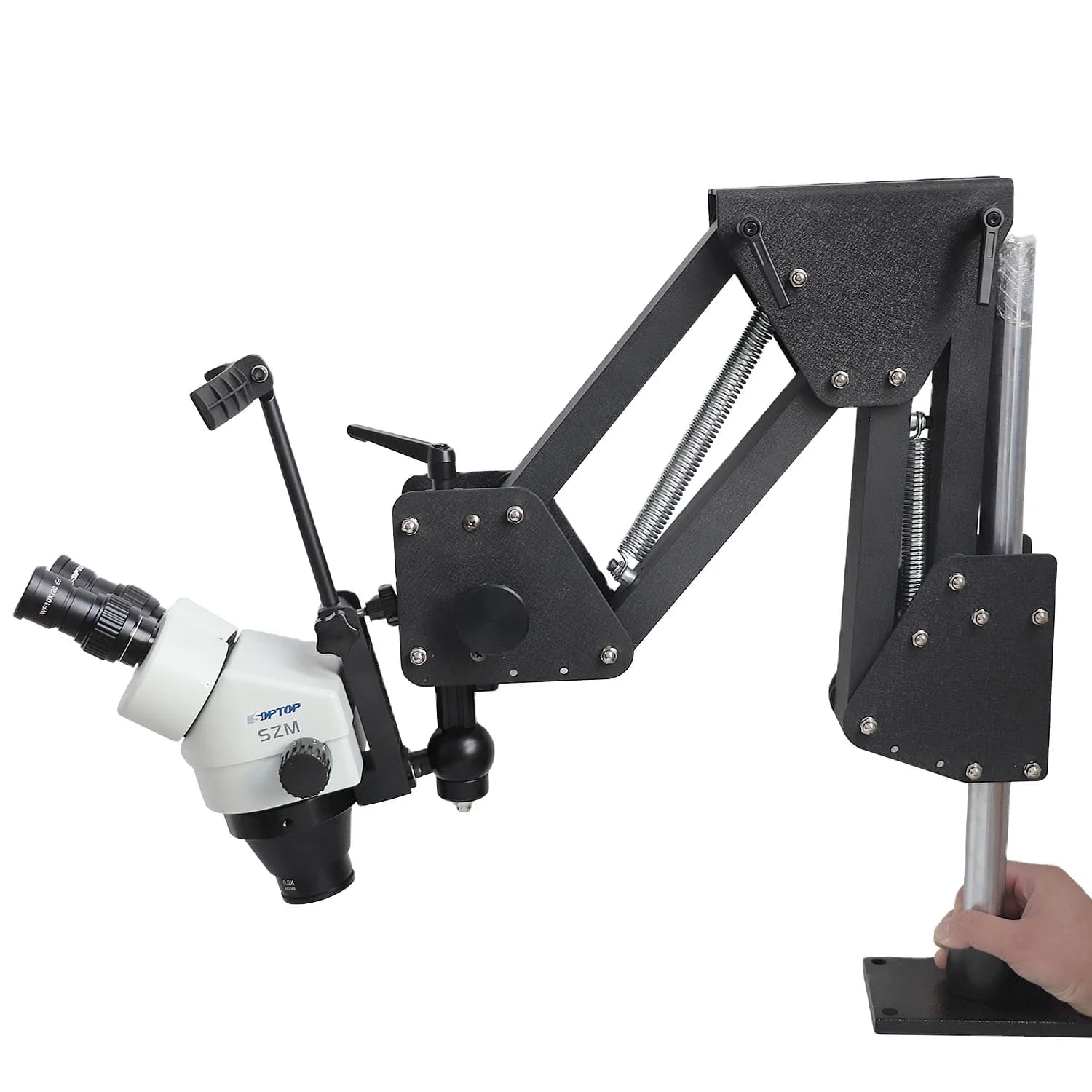 Strumenti per gioielli diretti in fabbrica Microscopio stereo 7x-45x con microscopio a mosaico con diamanti a LED