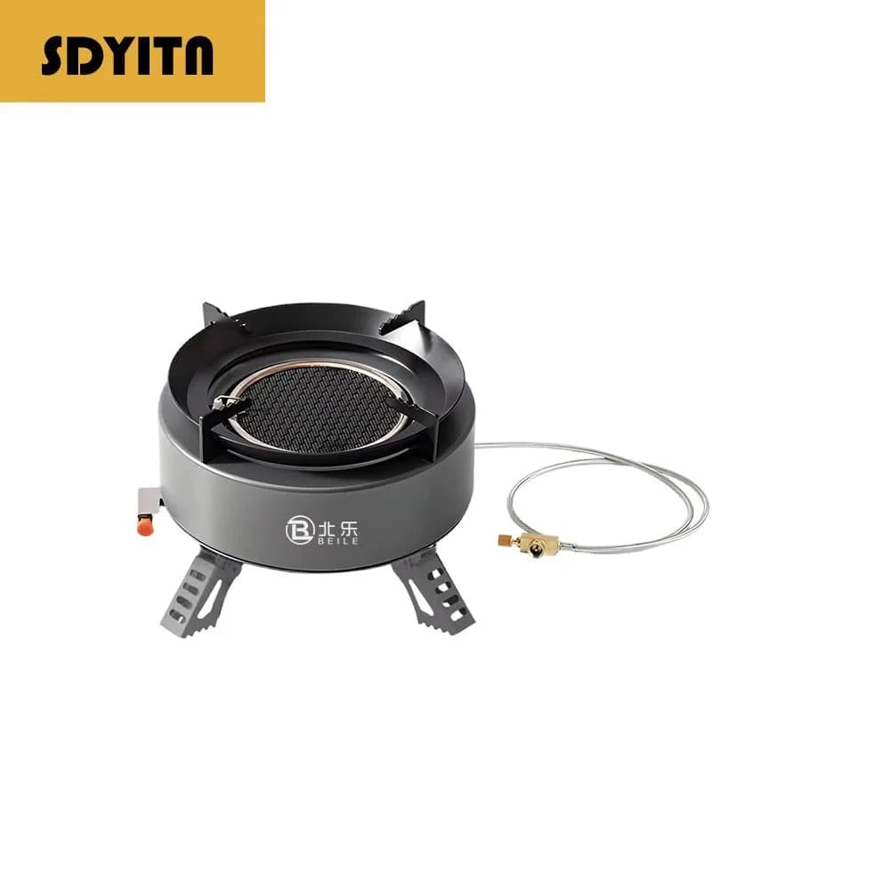 Portable Gas Stove For Outdoor Camping Picnic Complete Set Wilderness Butane Stove Equipment Tea Brewing Stove