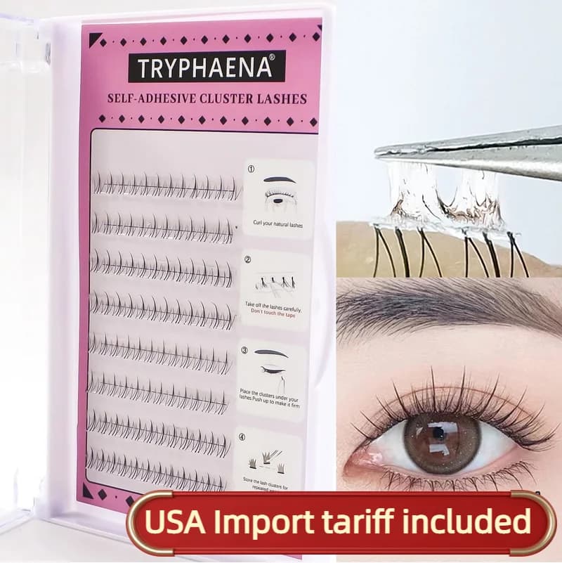 Press on the lashes of the lashes Do-it-your Segment No glue needed Lower lashes Natural clusters Korean make-up