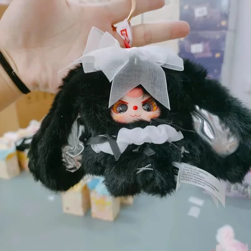 Nuova mini serie di coniglietti a tre tasche, blind box, simpatiche bambole da collezione, ciondolo, ornamento, tendenza moda, regalo di compleanno, giocattoli