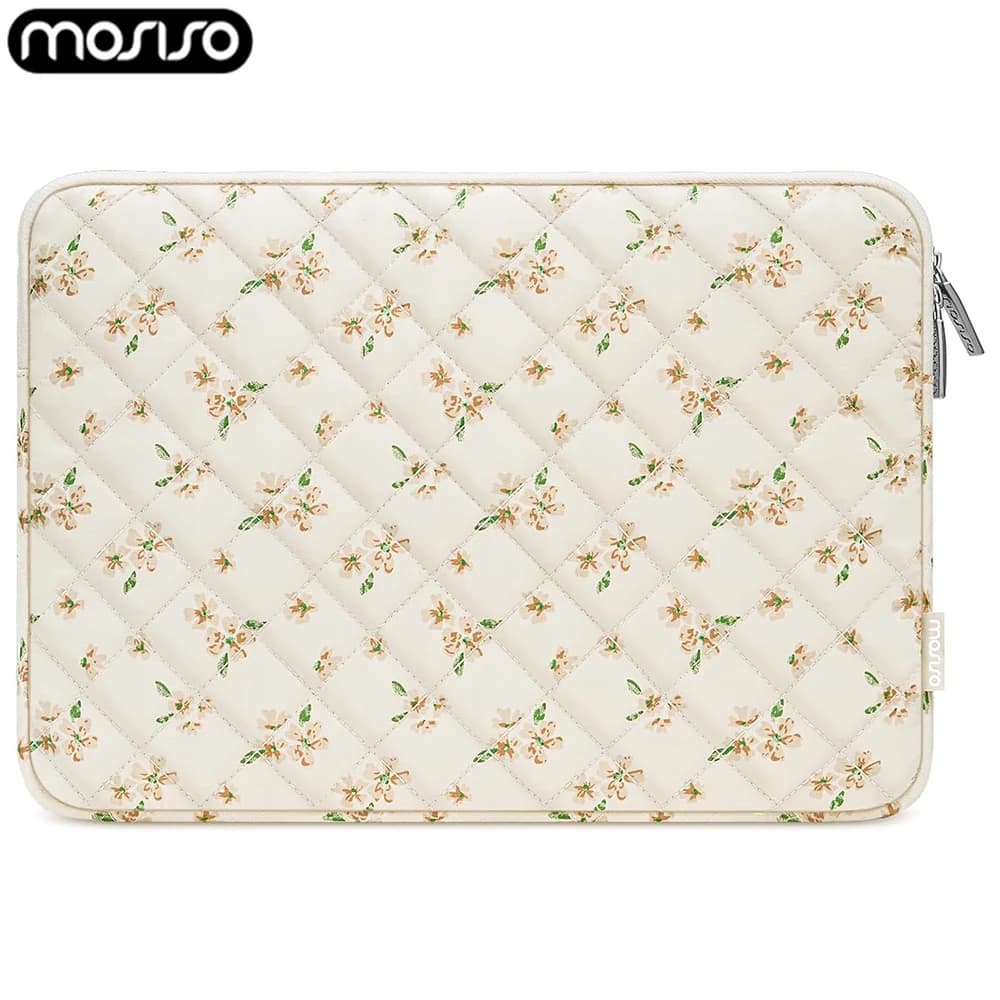Custodia per laptop gonfia 13 13,3 Custodia da trasporto trapuntata da 14 pollici per MacBook Air Pro Dell ASUS Lenovo Custodia protettiva per borsa per computer