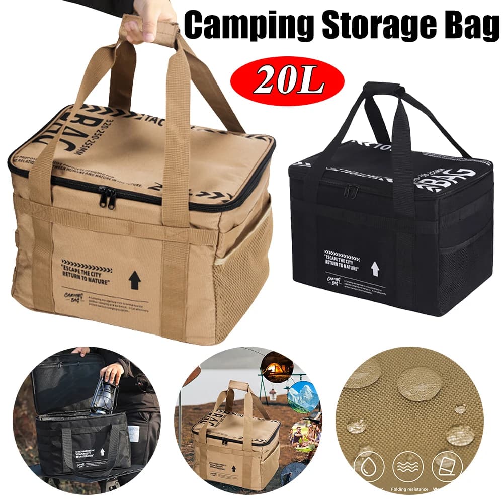 20 L Outdoor Camping Storage Bag Cooler Lunch Box borsa termica da viaggio borsa da tavola borsa isolata per campeggio Picnic Tool