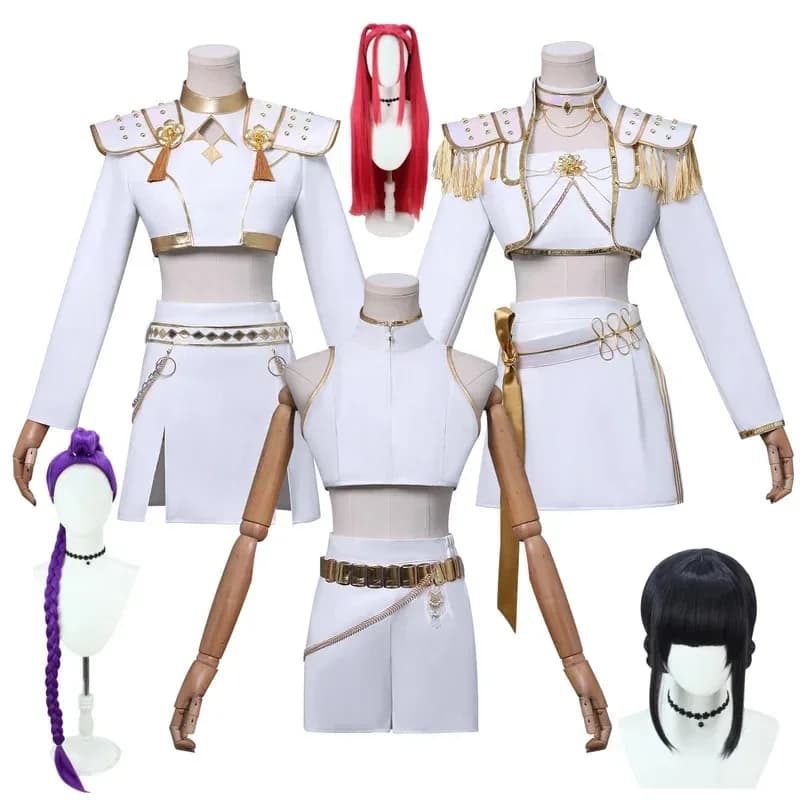 Halloween Anime K-Pop Rumi Cosplay Zoey Mira Costume Parrucca sk;m1