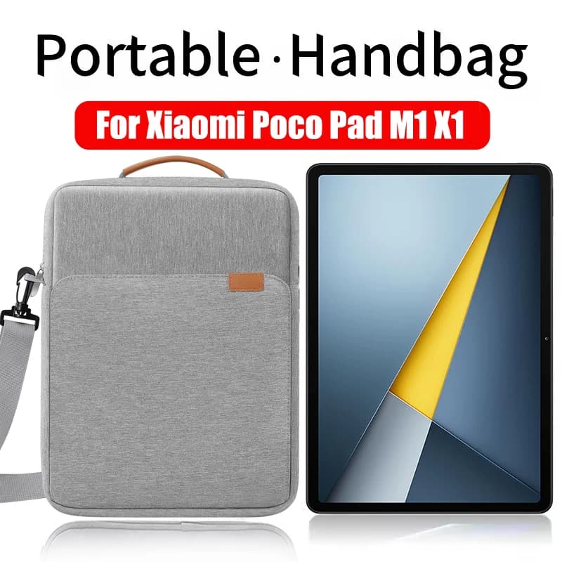 Custodia Borsa per Tablet Xiaomi Poco Pad M1 12.1 X1 11.2, Borsa Universale per Laptop, Borsa a Mano per Redmi Pad Pro 12.1 SE 7 8 Pro, Accessori
