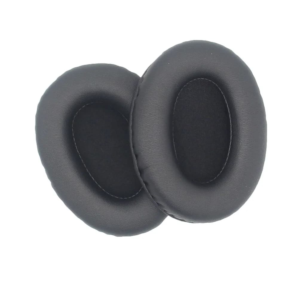 Confezione da 2 Cuscinetti Ovali per Cuffie Over-Ear 80x60mm, Compatibili con Cuffie da Gaming, Studio e Uso Quotidiano, Neri