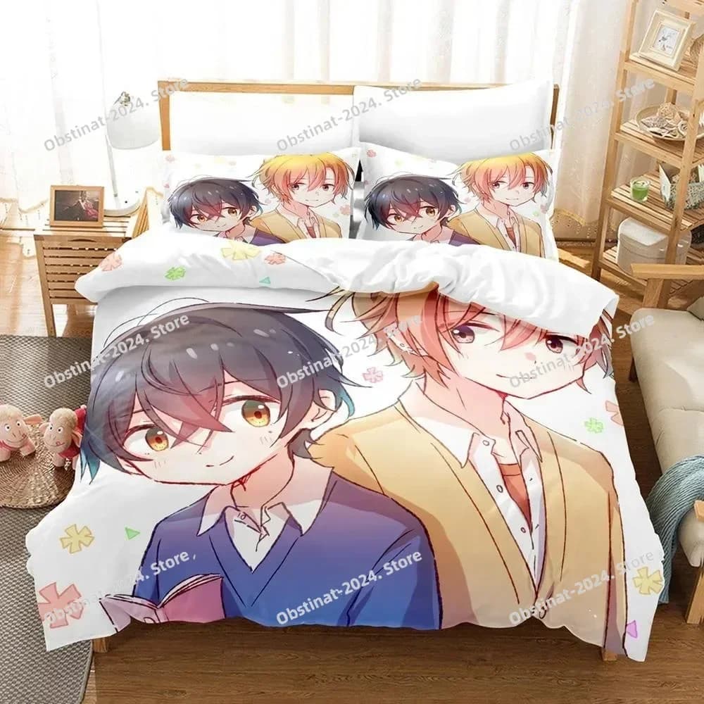 Set biancheria da letto 3D Anime Kawaii Sasaki To Miyano Set letto stampato con federa Copripiumino singolo matrimoniale Queen Super King Size