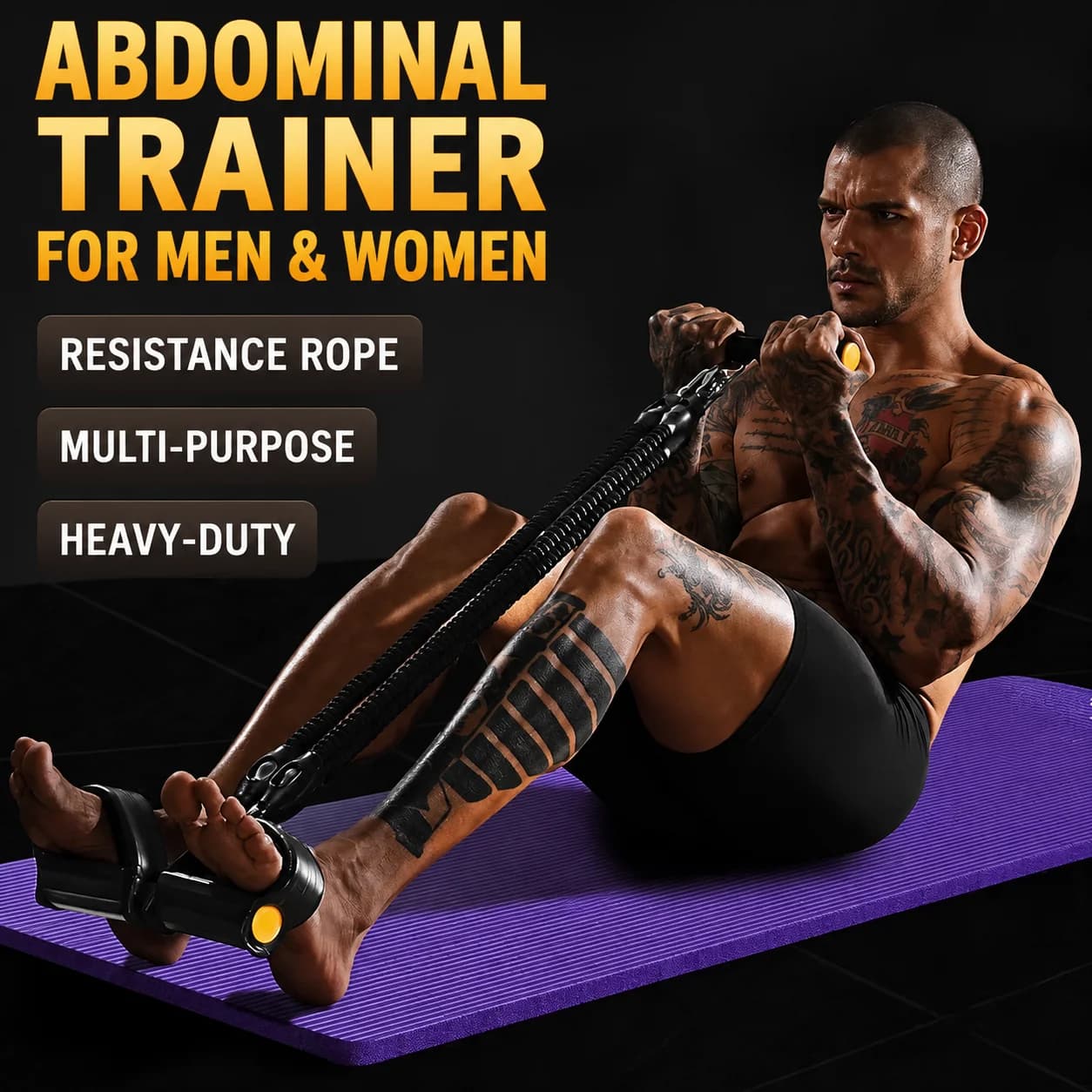 Multifunctional Foot Pedal Resistance Exerciser for Fitness, Belly Slimming, Men's Workouts, Yoga Equipment, Pilates, Home Use,
