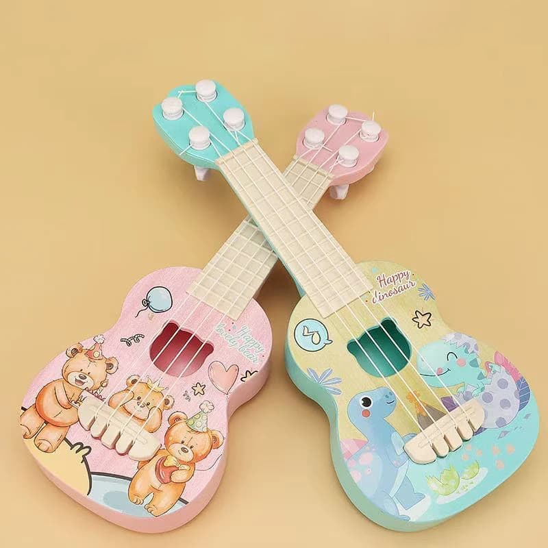Set di Giocattoli Musicali per Bambini: Chitarra e Ukulele - Strumenti Educativi STEM per Principianti, Portatili e Introduttivi
