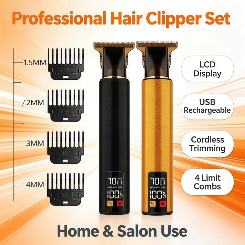 Hot T9 Electric Haircutting Machine Professional Men's Shaving Tool Wireless Rechargeable Hair Trimmer Men's Haircut Scissors