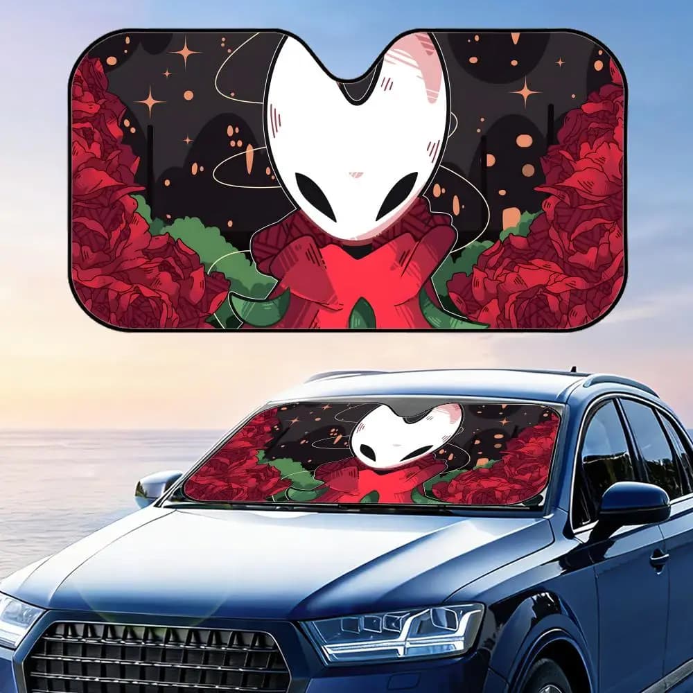 Game H-Hollow Knight Sun Visor Parasole per auto riutilizzabile in foglio di alluminio Protezione UV Copertura per parabrezza con isolamento termico