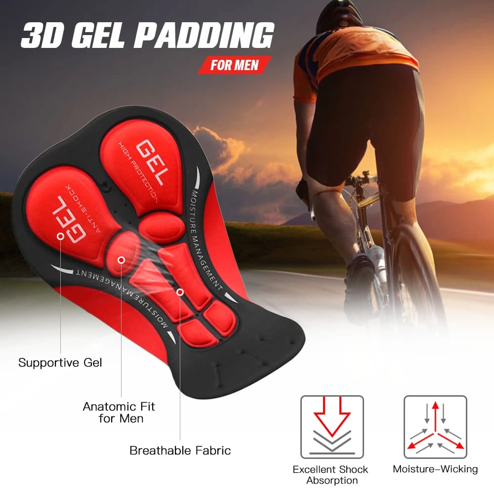 Men Cycle Underwear Shorts Breathable Gel Padded Biking Riding Shorts breathable Cycle underwear