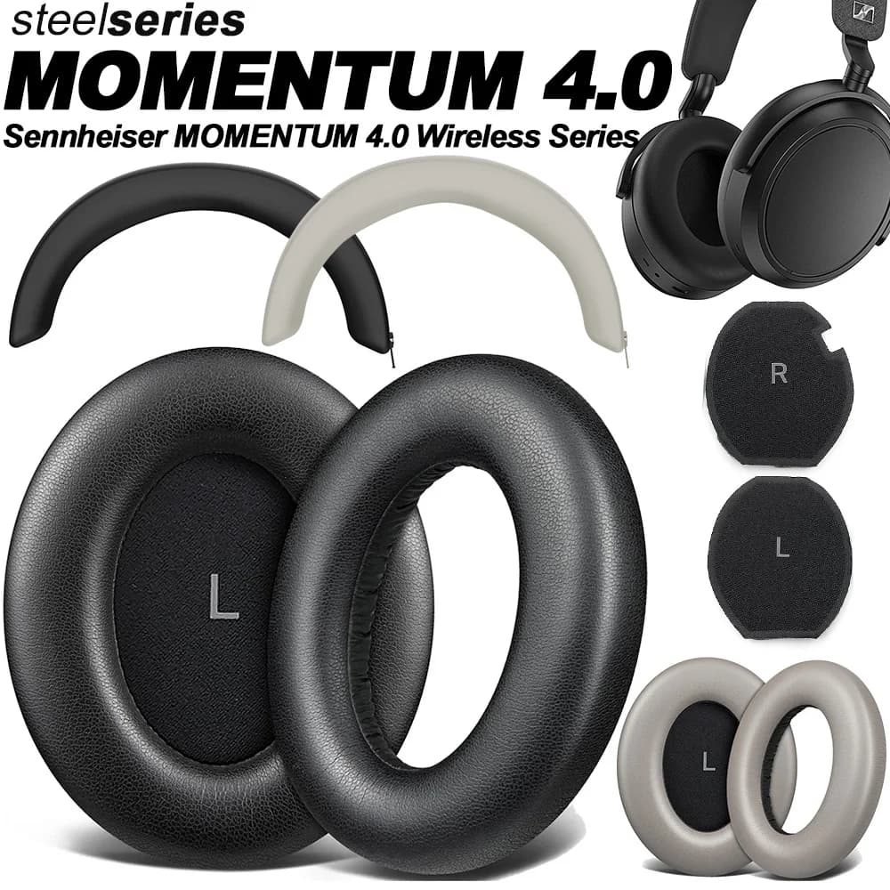 Replacement Foam Ear Pads for Sennheiser MOMENTUM 4.0 Wireless hdb 630 Series Headphones memory foam Earpads Protein Leather
