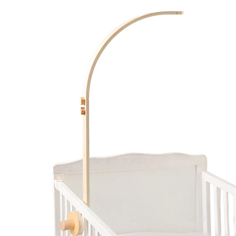 Staffa per campanello da letto in legno per bambini 0-12 mesi staffa per campana da letto in legno Mobile per neonato all'uncinetto campana da letto giocattoli appesi Newbaby sonaglio giocattoli