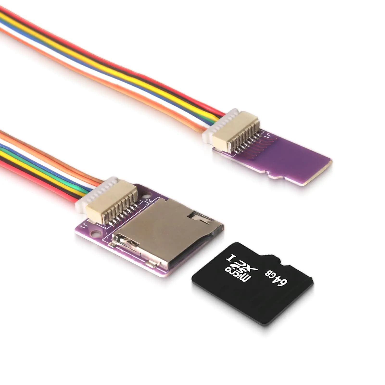 Cavo di prolunga per scheda Micro SD a Micro SD Adattatore per scheda TF Cavo di prolunga flessibile diviso da maschio a femmina con fori per viti