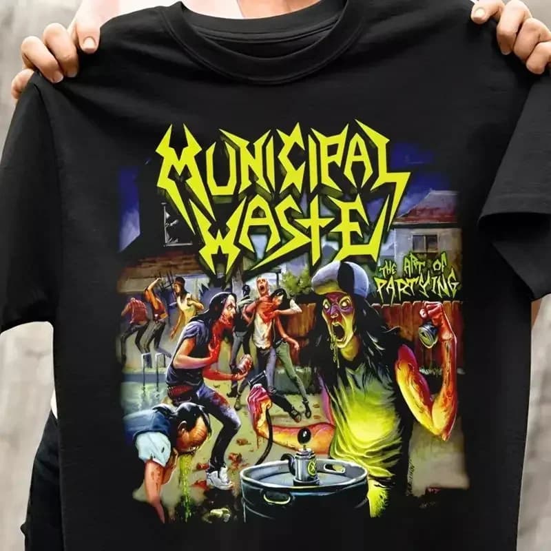 New Popular Municipal Waste The Art of Partying Cotton Men S 5XL T Shirt GC2085