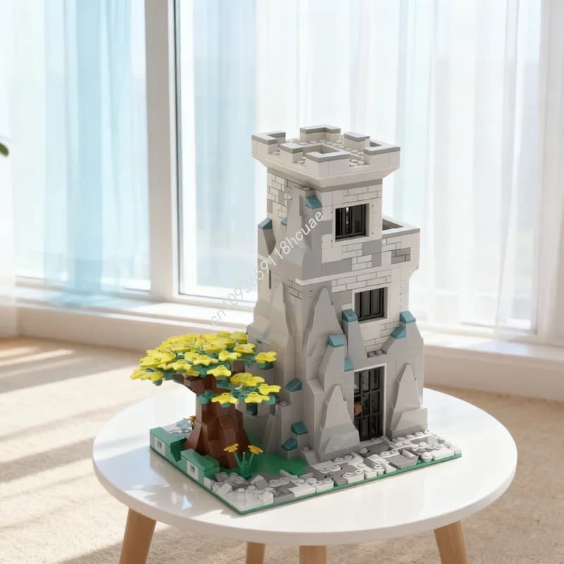592pcs MOC Modular Prison Tower Modulared Model Building Blocks Assemble DIY Education Toys Brick Festivals Gift Birthday