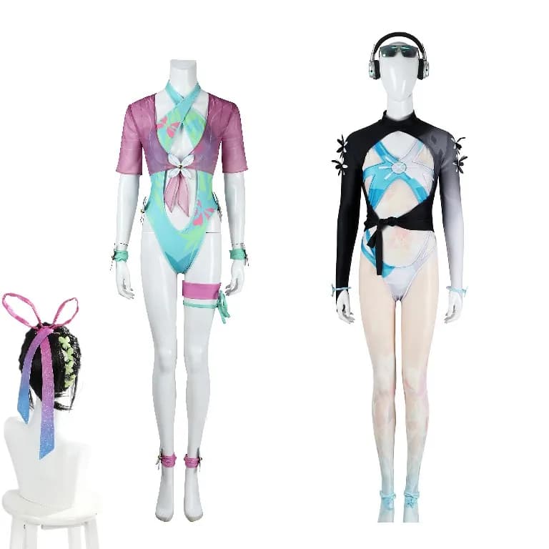 Psylocke Costume da bagno cosplay Rivals Luna Snow Costume Halloween Carnevale Festa Abbigliamento