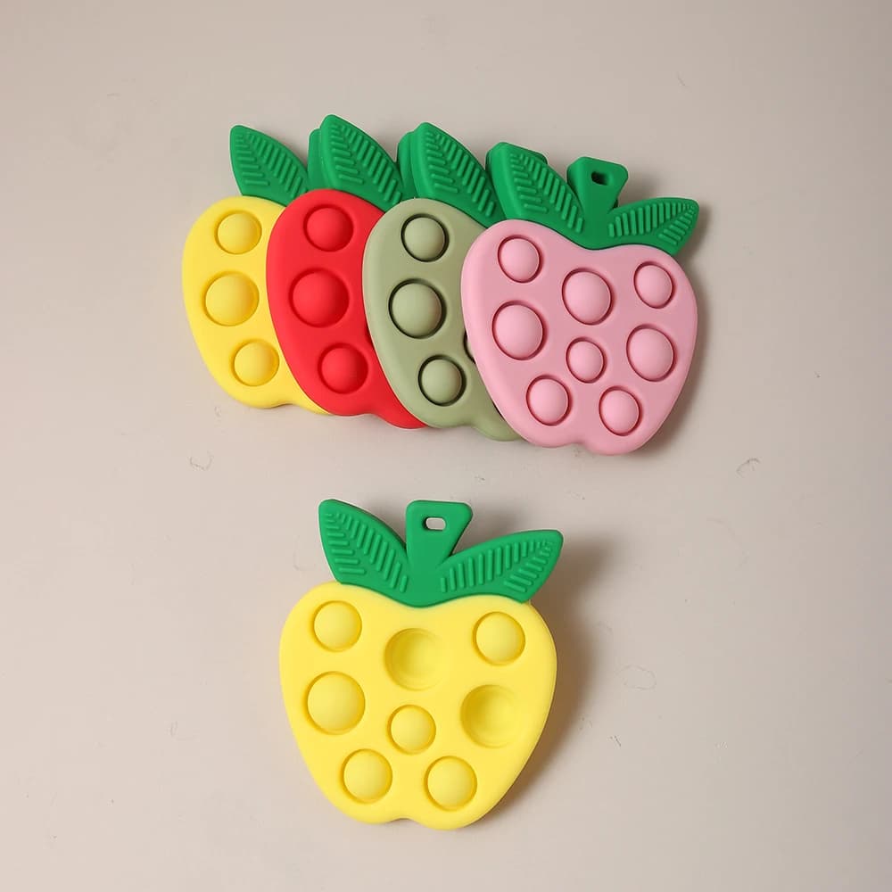 Massaggiagengive colorato in silicone per neonato Massaggiagengive sicuro per uso alimentare Simulazione dell'attività delle dita Dolore Giocattolo Regalo per la dentizione sensoriale