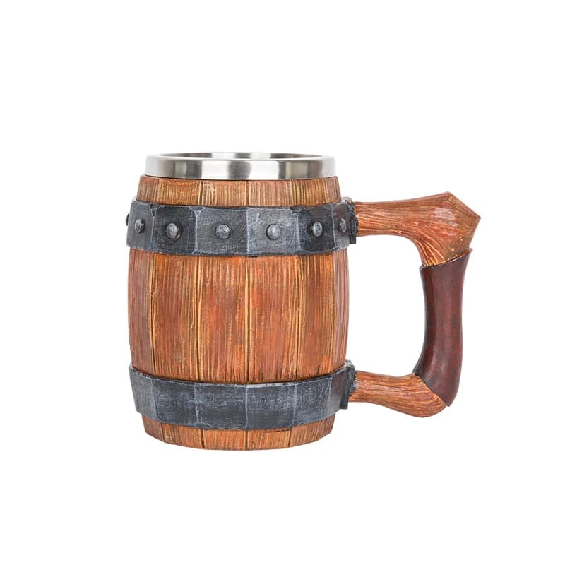 Boccale di birra con botte di legno Tazza creativa Tazza per la casa