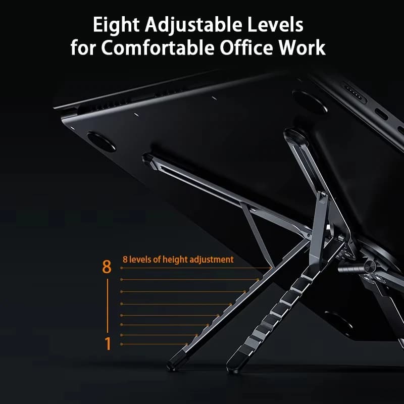 Folding Portable Aluminum Alloy Magnetic Stand for ipad Laptops/Tablets/Phones Handheld Desktop Vertical Lifting Tripod Stand