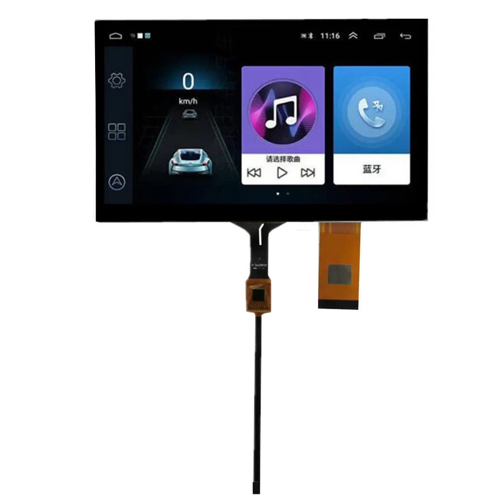 7 pollici 1024*600 40Pin HSD070IFW1-A00 Display LCD Schermo capacitivo Digitizer Touchscreen GT911 Auto DVD GPS console di navigazione