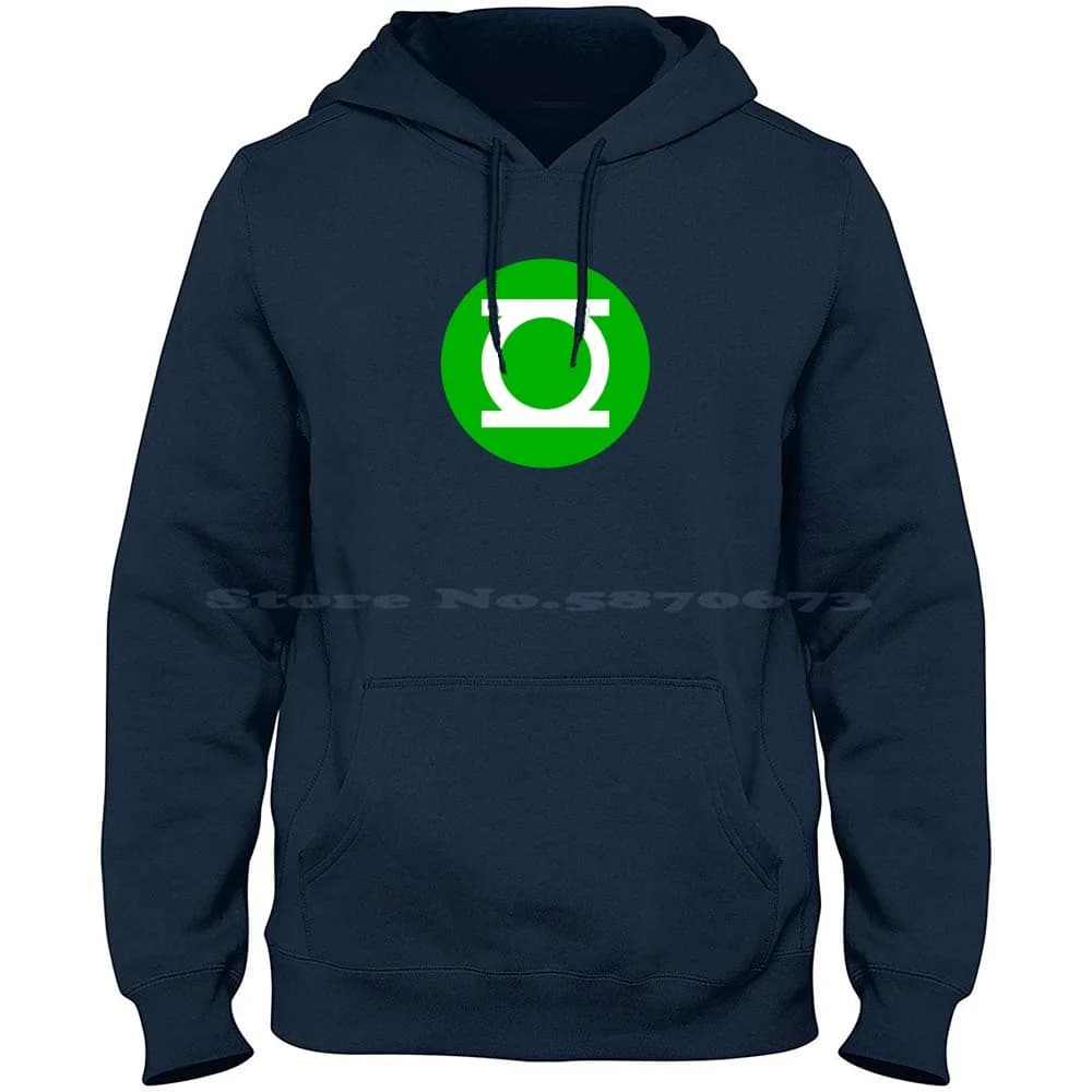 Maglietta con cappuccio in puro cotone 100% Comics Lanterns Oa Hall
