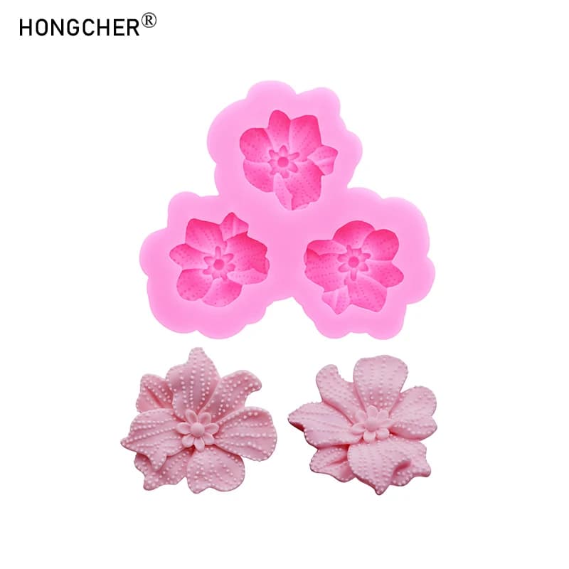 Stampi in silicone rosa floreale a pois per custodie per telefoni Gioielli in resina Stampi in resina a goccia Stampi per dolci fatti a mano con cioccolato e fondente