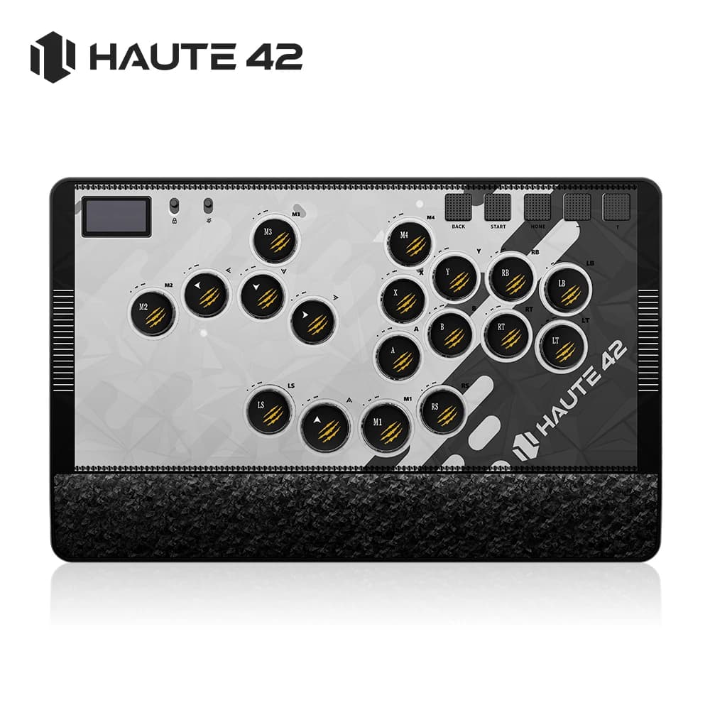 Controller Arcade Haute42 C-AT Senza Leva per Giochi di Combattimento, Stickless per PC/PS4/PS5, Hitbox FightStick