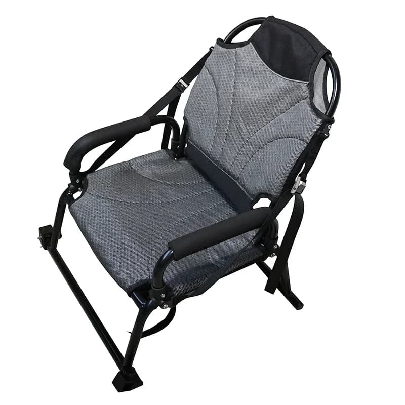 Canoa pieghevole in alluminio Kayak Sit On Top Chair Sedile con schienale Gommone Sedia pieghevole leggera con braccioli