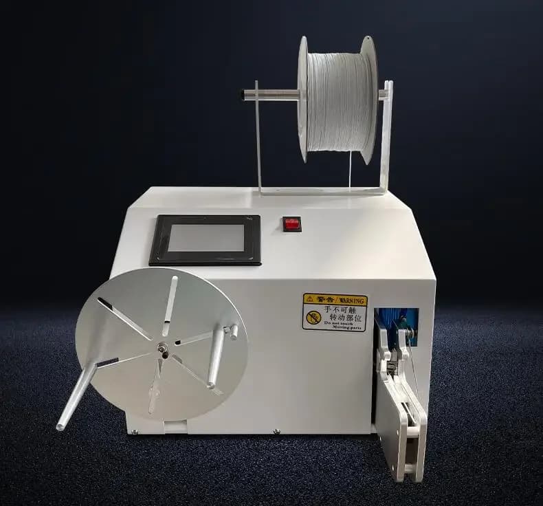 Macchina avvolgitrice e legatrice automatica multifunzione con touchscreen RZJ 25-60mm per cavi e fili, macchina avvolgitrice per cavi di alimentazione e dati.