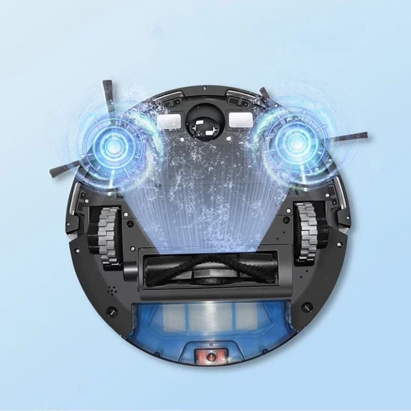 Robot Aspirapolvere KLASS A16 in Offerta, Programmabile, per Pulizia Pavimenti in Metallo, WiFi, Nero e Bianco