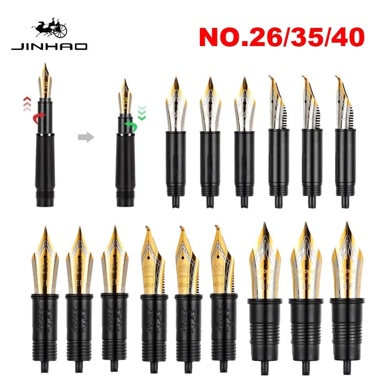 1/3Pcs Jinhao Fountain Pen Nib For 9019 / X159 / 82 / 82 mini/ 100 / 9056 / 9036 / 9016 Series Stationery School Office Supplies