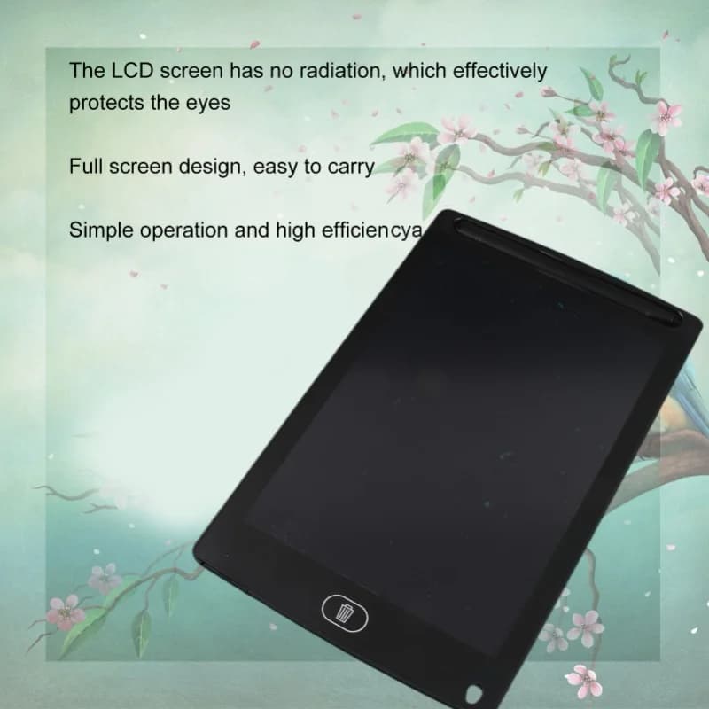 Tablet per la scrittura LCD portatile a schermo intero da 8,5 pollici con penna per disegnare, graffiti, prendere appunti durante le riunioni, colore nero