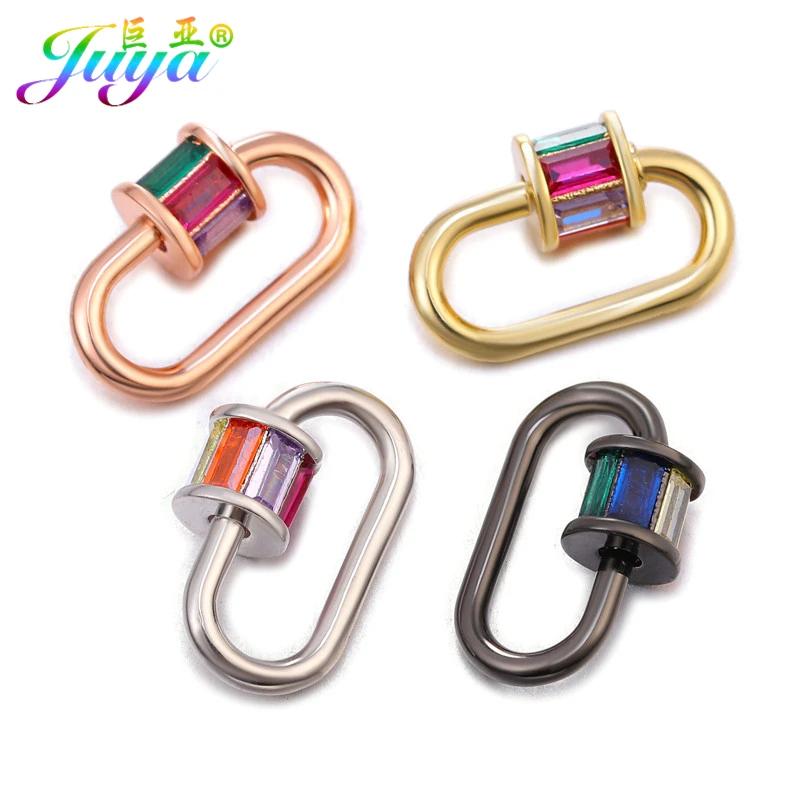 Juya FAI DA TE Creativo di Fissaggio Forniture Decorativo Vite di Bloccaggio Catenacci Accessori Per Fatti A Mano Punk Maglia Catena Del Pendente Monili Che Fanno