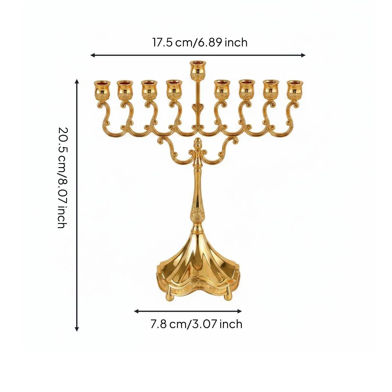 Large 9 Branch Metal Candle Holder Elegant Candelabra Wedding Table Centerpiece for Party Romantic Setting