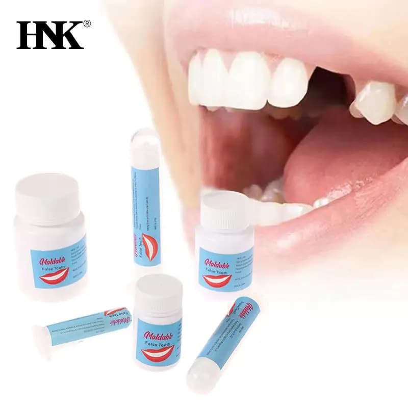 10g-30g Kit di riparazione dei denti temporanei denti e spazi vuoti falseteth colla solida dentiera adesivo sbiancamento dei denti strumento di bellezza dei denti