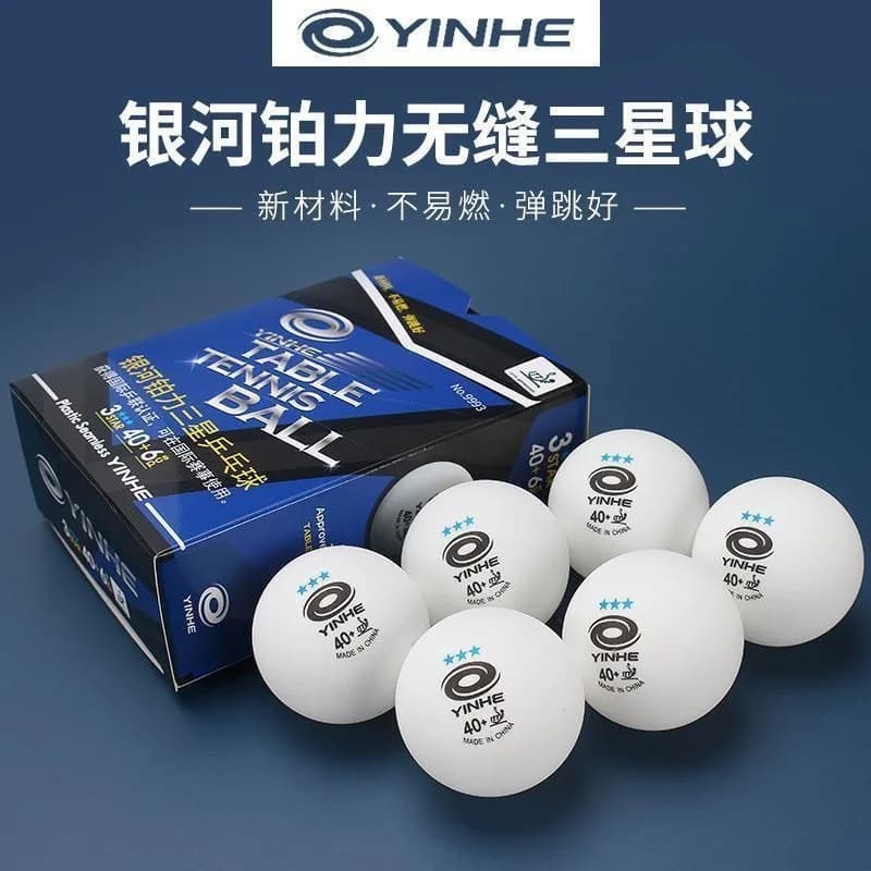 Palline da ping pong YINHE a 3 stelle senza cuciture, nuovo materiale 40+, Boli Blue 3 stelle, per allenamento e competizioni professionali