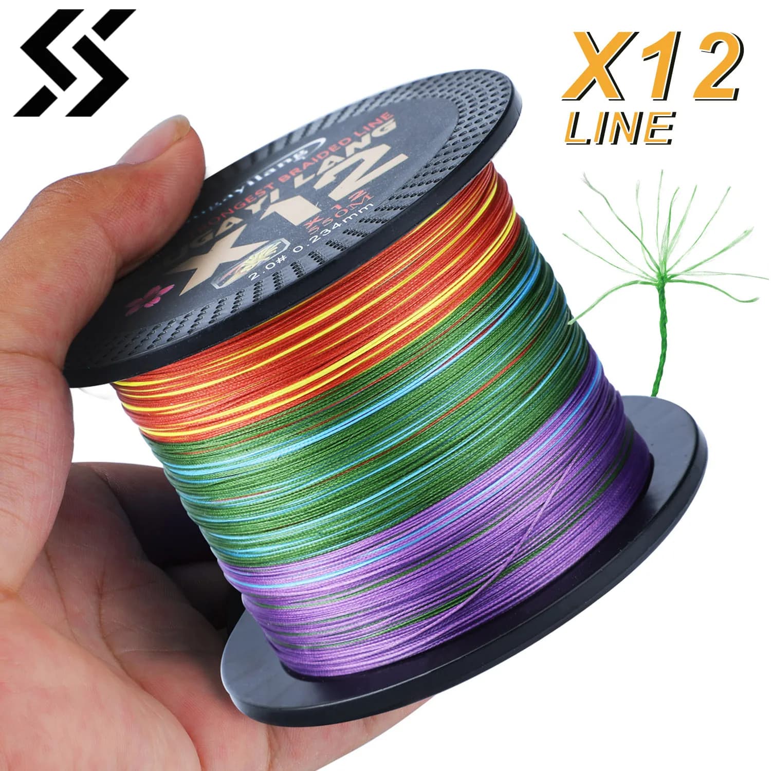 Sougayilang X12 150M 350M 550M PE Treccia Linea di Pesca Resistente All'abrasione Filo di Carpa per Acqua Dolce Acqua Salata Attrezzi da Pesca 33-103LB
