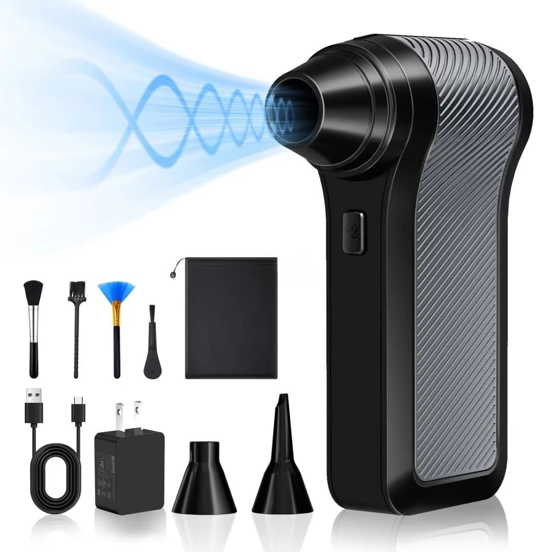 Powerful Handheld Blower Portable Air Duster Jet Vacuum Cleaner Compressed Air Gun Tool for Car Cleaning