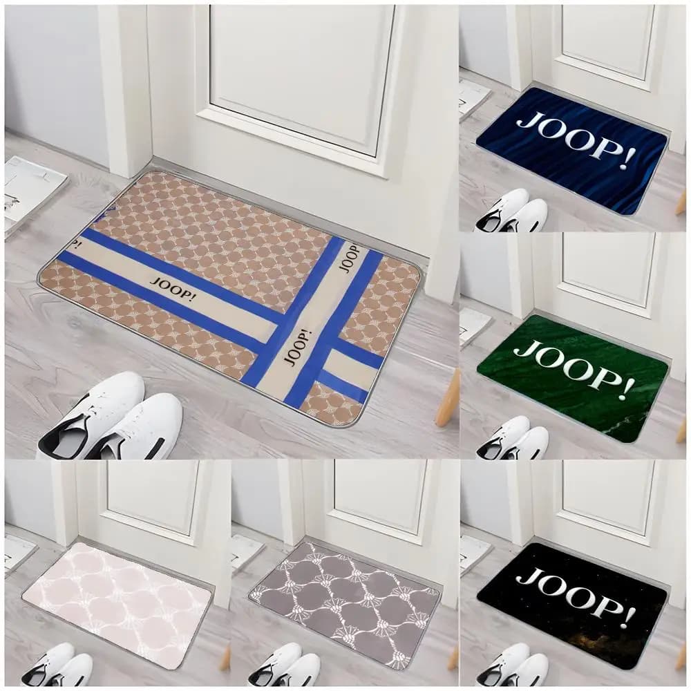 Brand Fashion J-JOOP Floor Mat Non-Slip Washable Flannel Door Mat Absorbent Indoor Floor Rug
