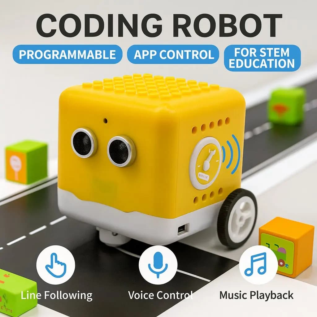 Kit robot programmabile Kidsbits Robot di codifica + 28 progetti Tutoriali per programmazione grafica Arduino BAMBINI STEM fai da te educativo