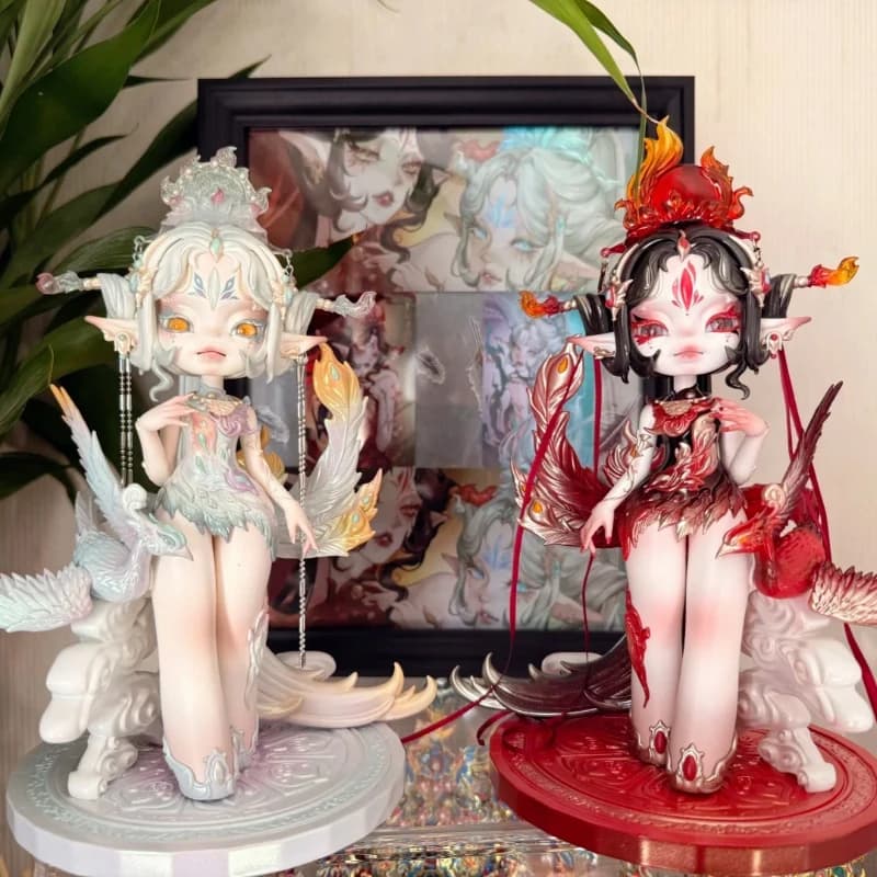 NUOVO Dominator Svia Fallen Angle Action Figure Regina in bianco e nero Doll Vintage Elf Beauty Baby Designers Collezione d'arte giocattolo