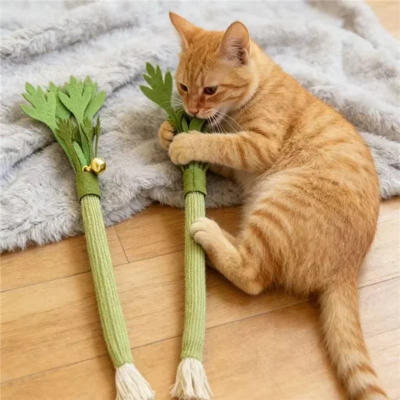 Catnip Cat Molar Stick Toys Teeth Cleaning Interactive Self Play Bite Chew Squeaky Pet Kitten Entertainment Supplies
