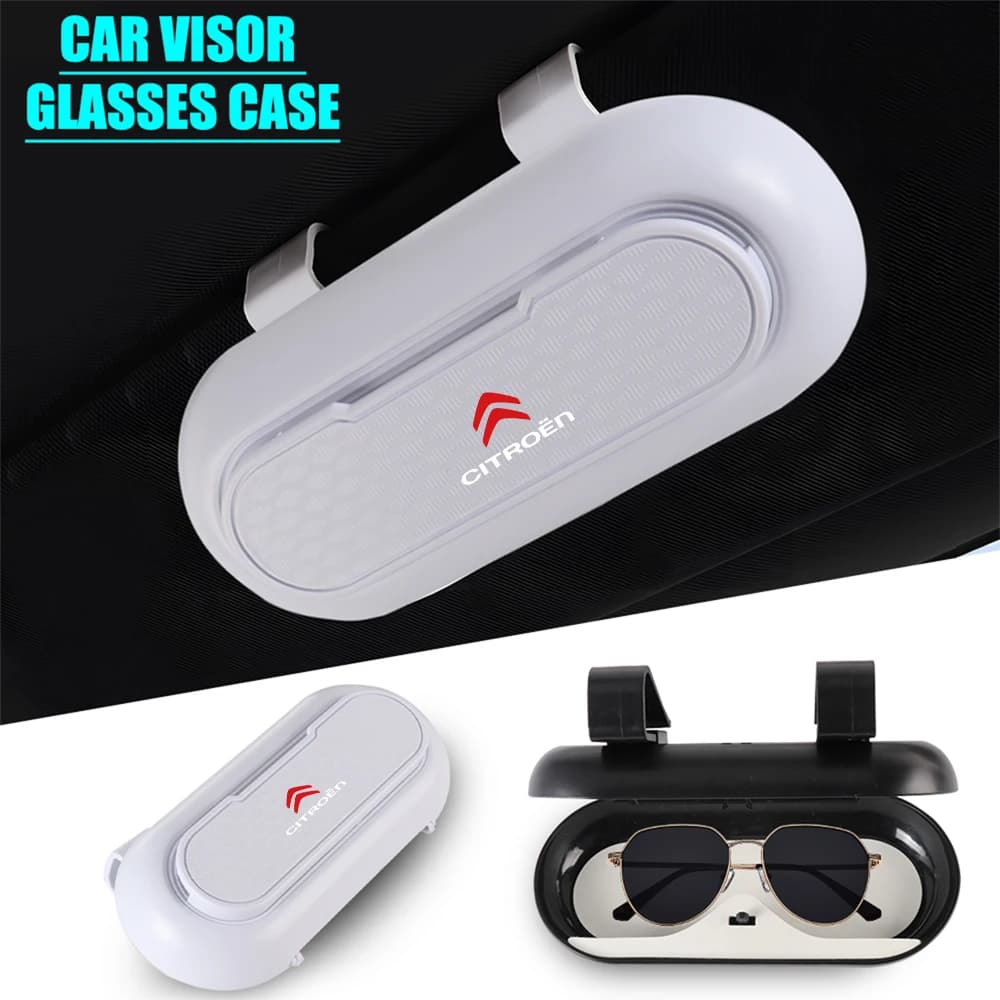 Auto Occhiali Da Sole Organizzatore Accessorio Porta Occhiali Occhiali Scatola di Immagazzinaggio Per Citroen C1 DS C4 Grand Picasso C4L C5 VTS C-ELYSEE